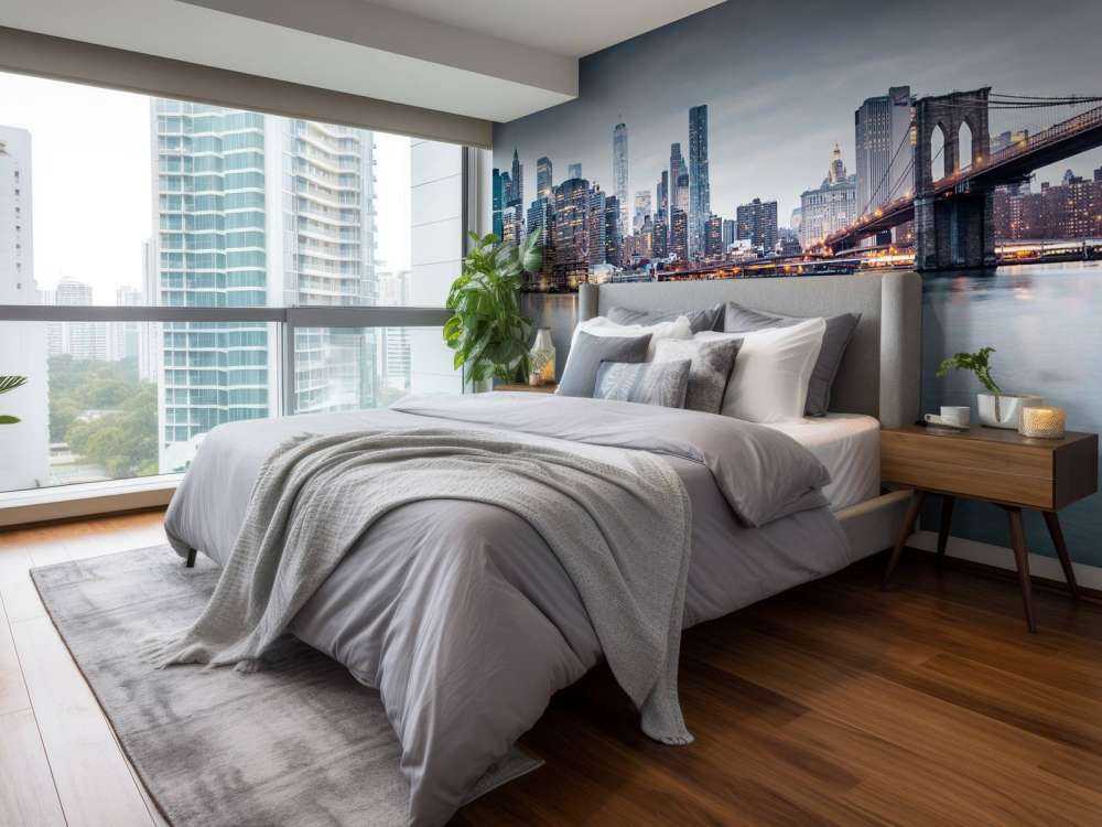 New York City zonsondergang