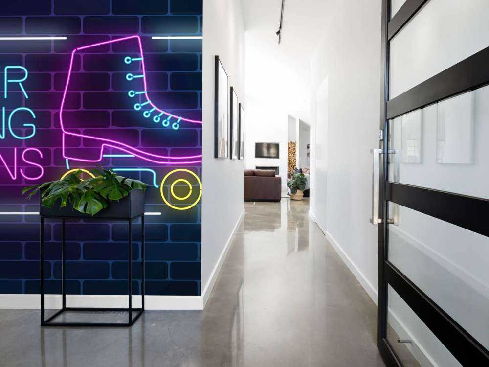 Rolschaats neon logo