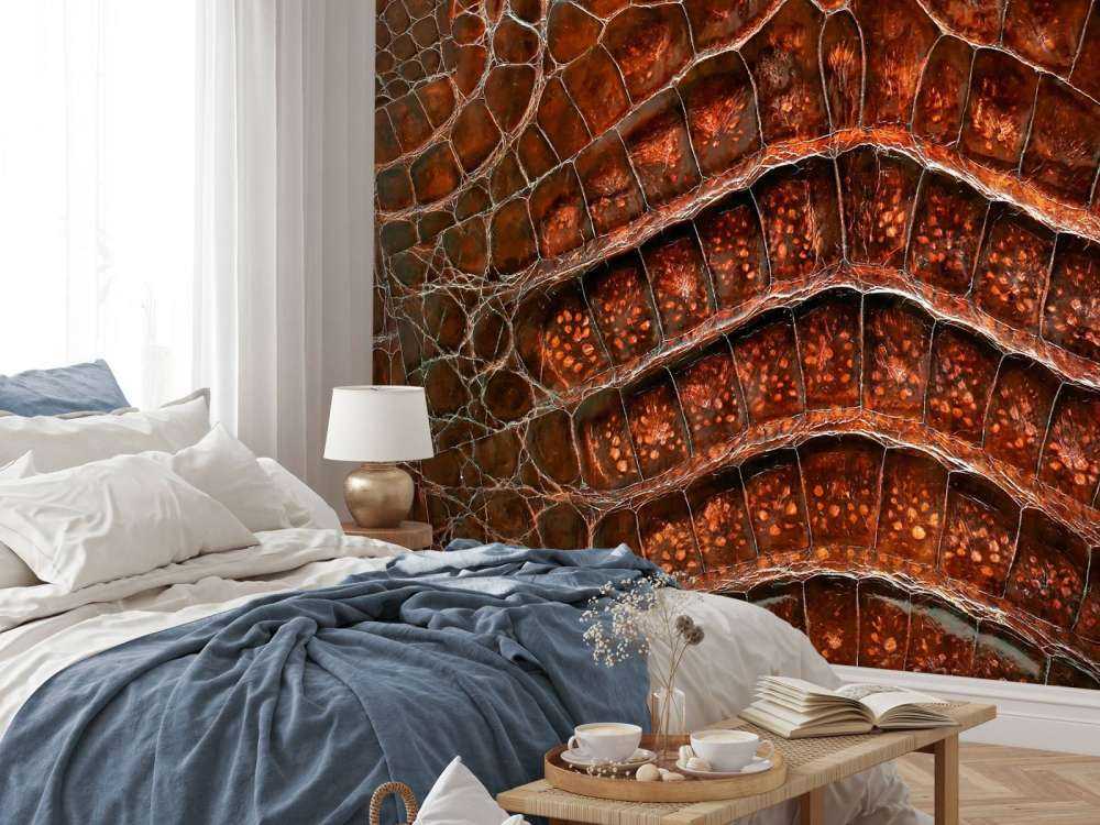 Krokodillen huid structuur