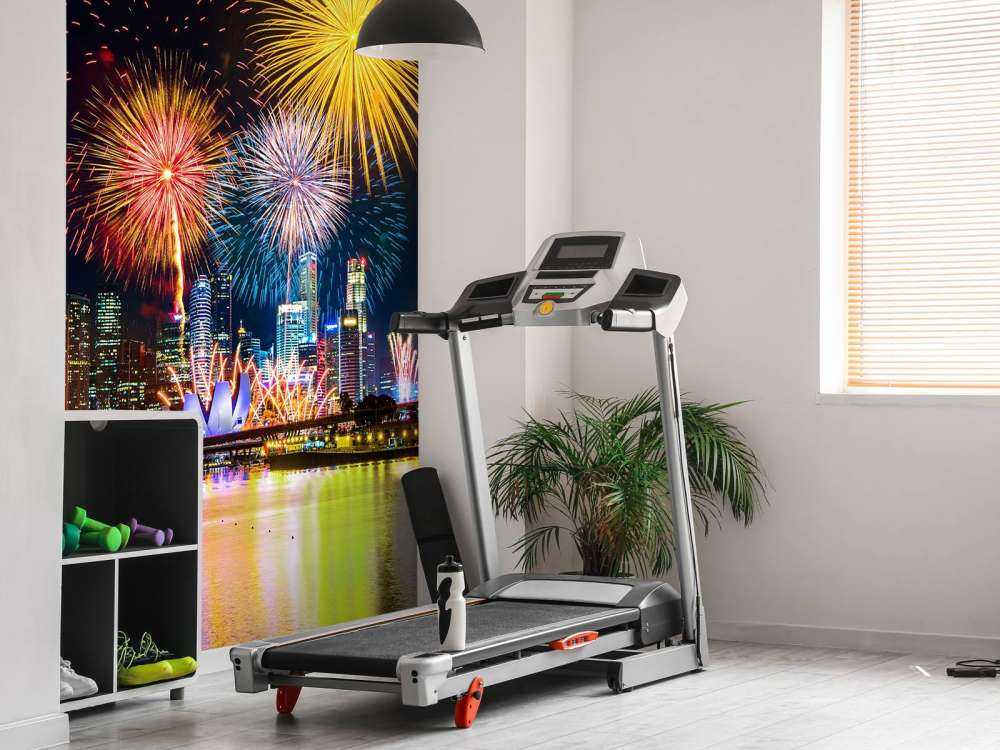 Vuurwerkshow in Singapore