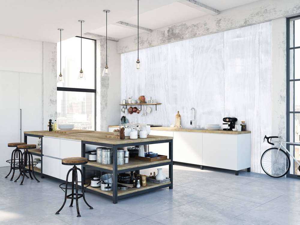 Verticale witte houten planken