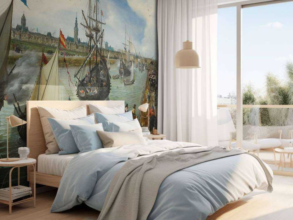 Het vertrek van een hoogwaardigheidsbekleder uit Middelburg