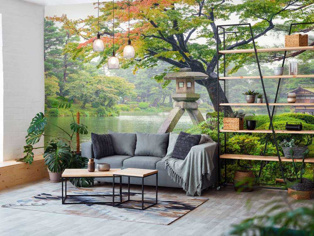 Tuin van Kenrokuen in de herfst