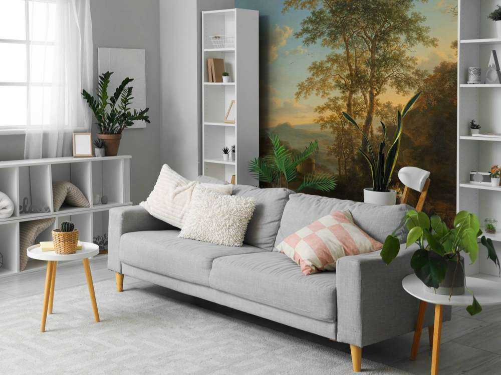 Italiaans landschap met de Ponte Lucano over de Aniene rivier