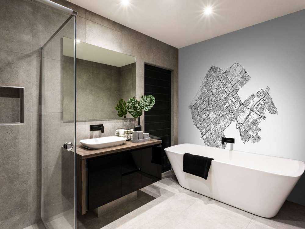 Plattegrond van Den Haag, wit