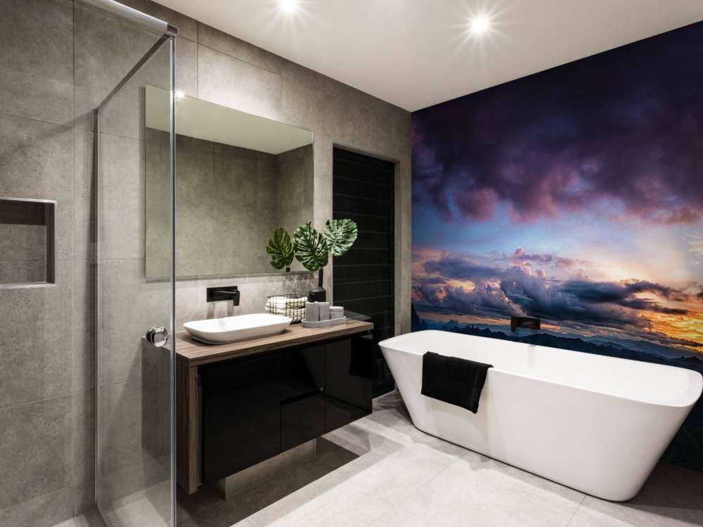 Zonsondergang over een berg