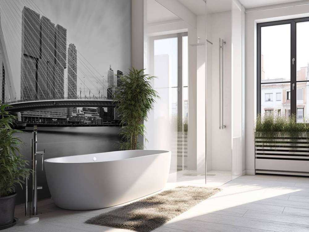 Erasmusbrug zwart wit