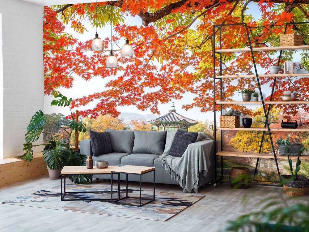 Gyeongbukgung Palace in de herfst