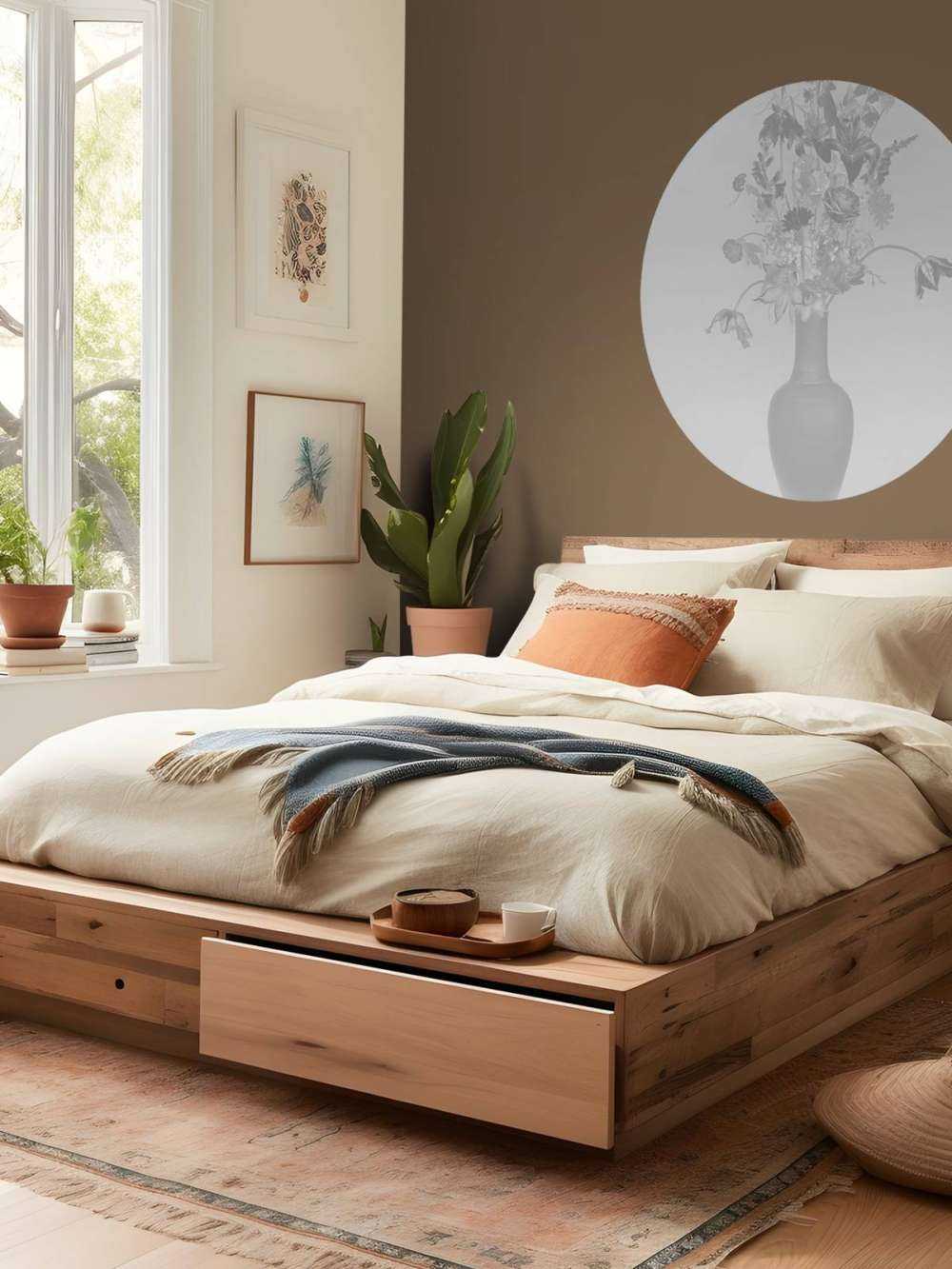 Royaal bloemen boeket zwart-wit