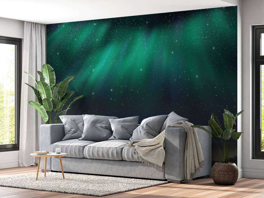 Noorderlicht met sterrenhemel