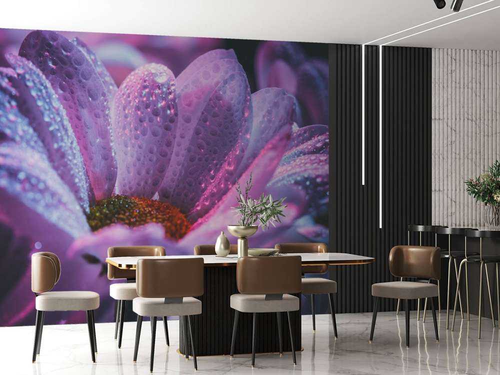 Chrysant bloem met dynamische kleuren