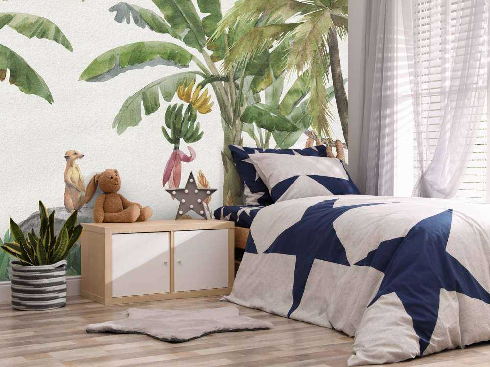 Jungle met kleurrijke dieren