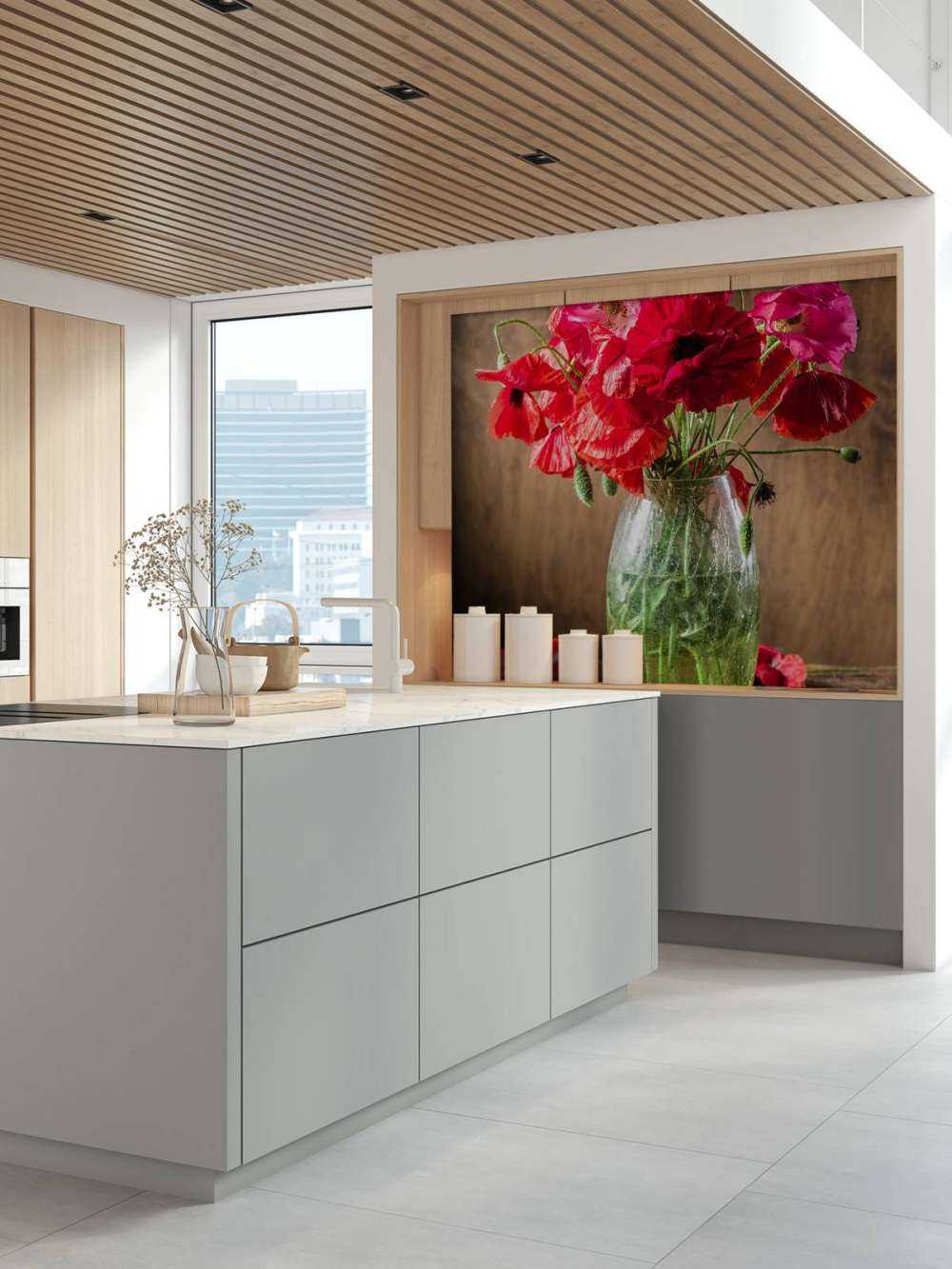 Klaprozen in een vaas