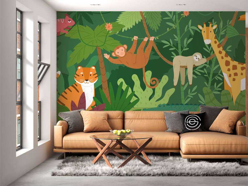 Jungle behang voor kinderen