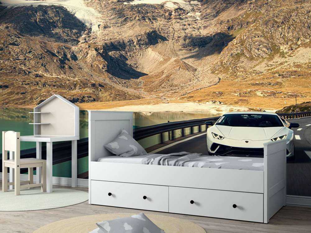 Lamborghini Huracán in de bergen