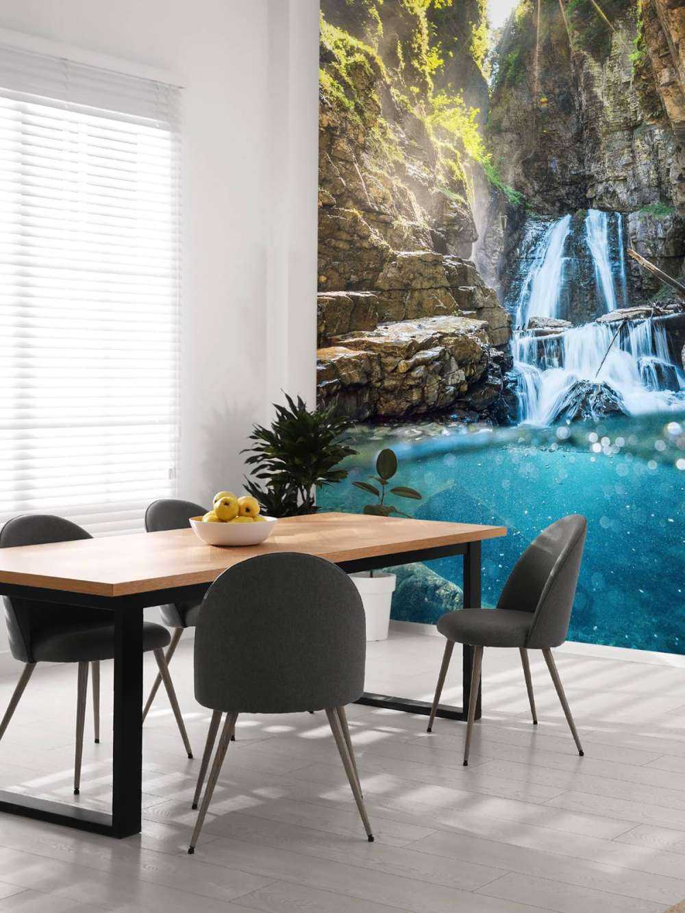 Zonlicht Op Bergwaterval