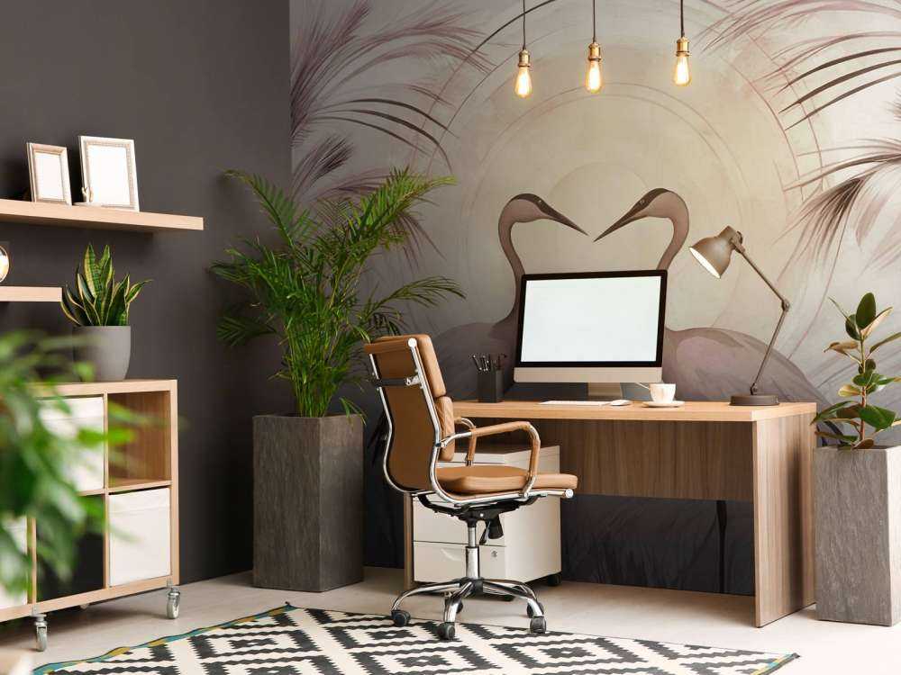 Cranes at Sunset Pink