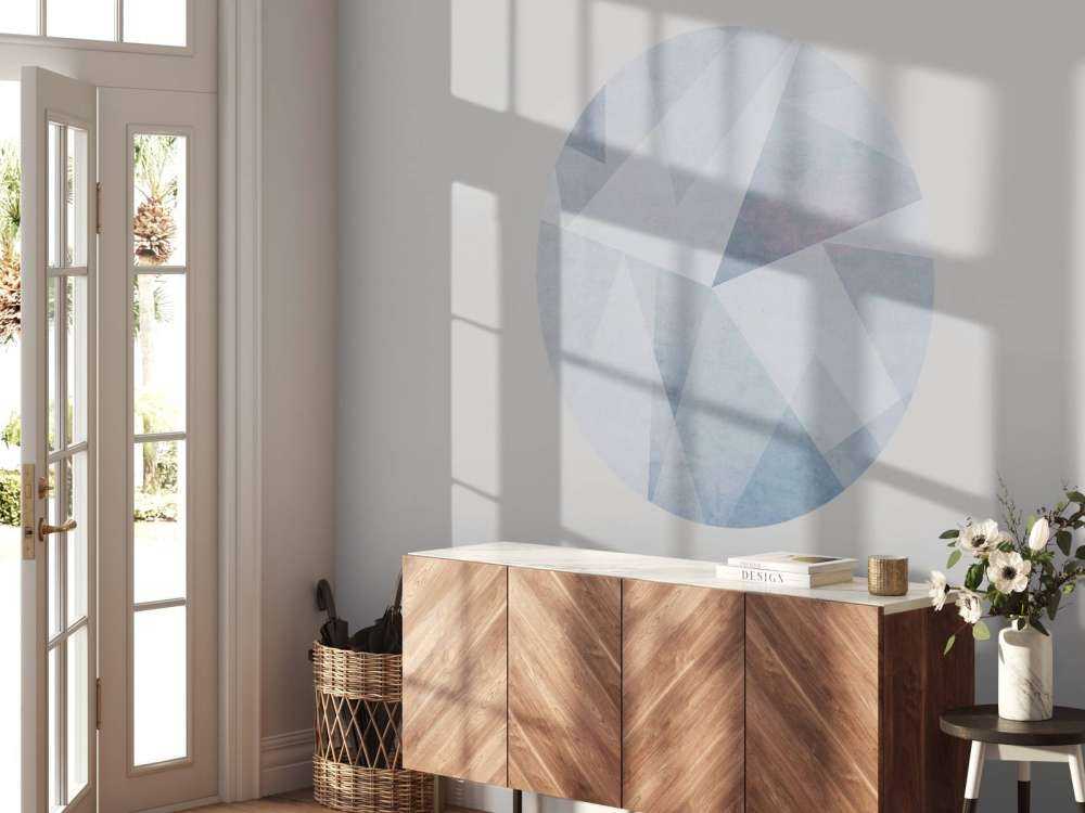 IJzige geometrie in pastellicht