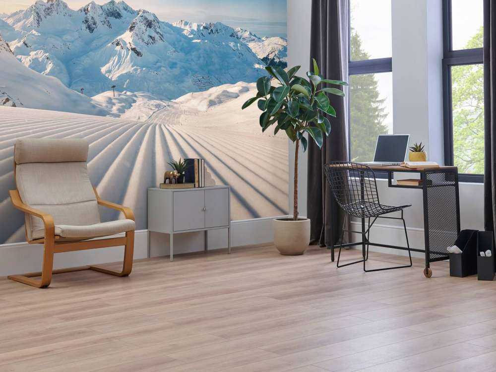 Ochtendgloren op verse pistes