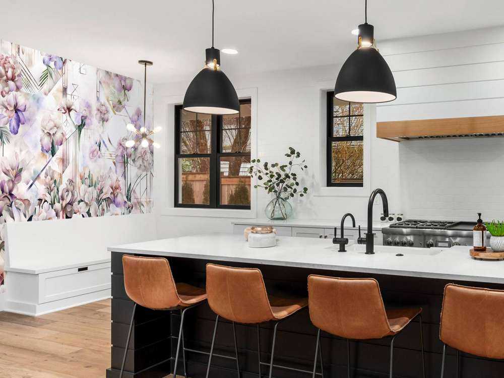 Huge Watercolor Irises Pink