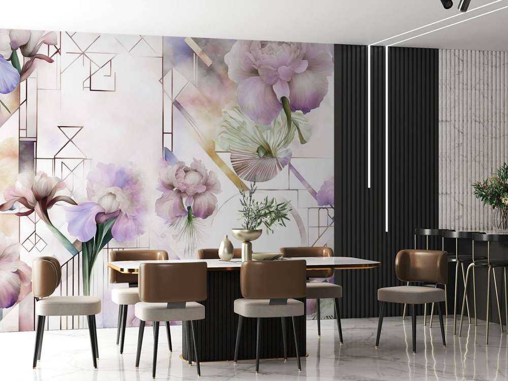 Watercolor Geometry Pink