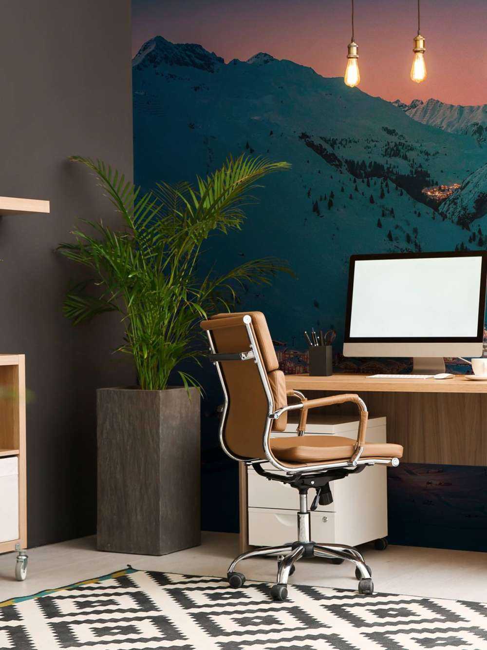 Avondlicht in alpendorp