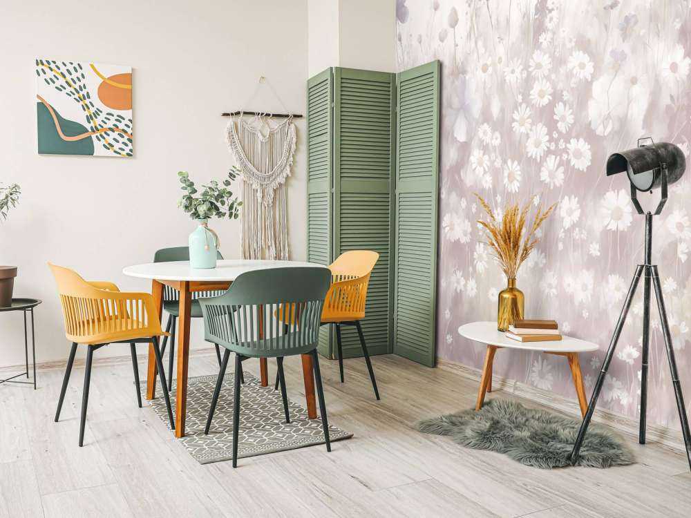 Lush Greenery of Summer Muted Pink