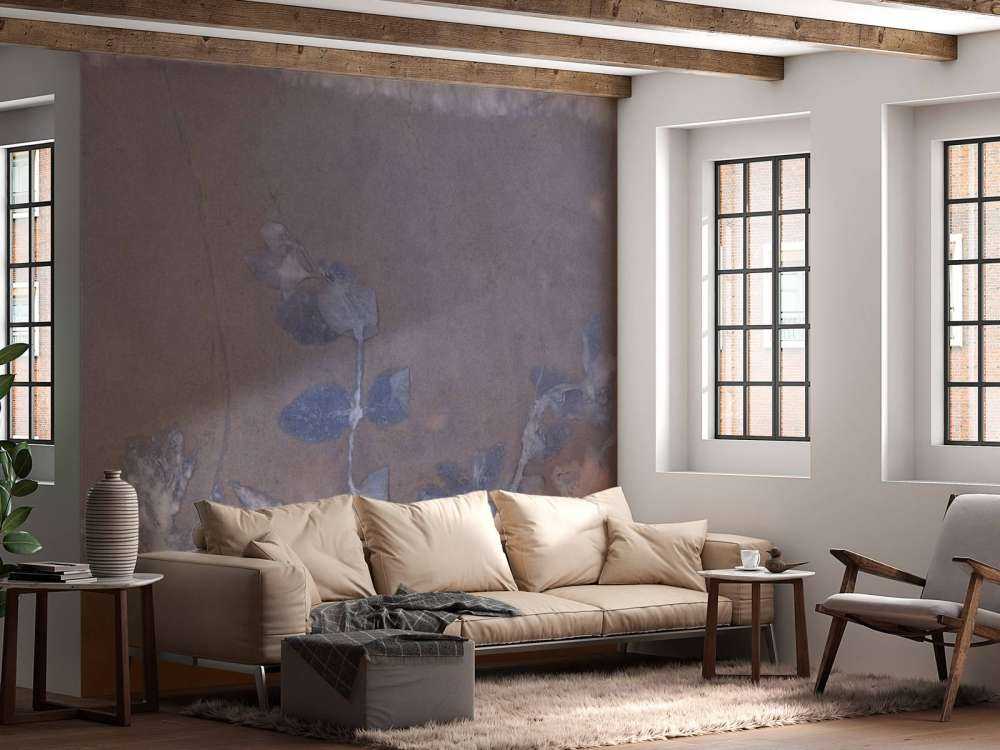 Wilde geranium en sneeuwbes - blauw