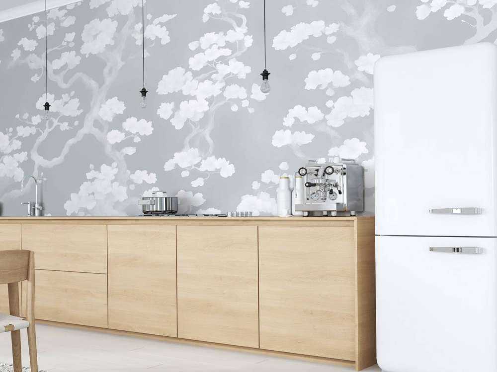 Wonderful blooming forest - blue