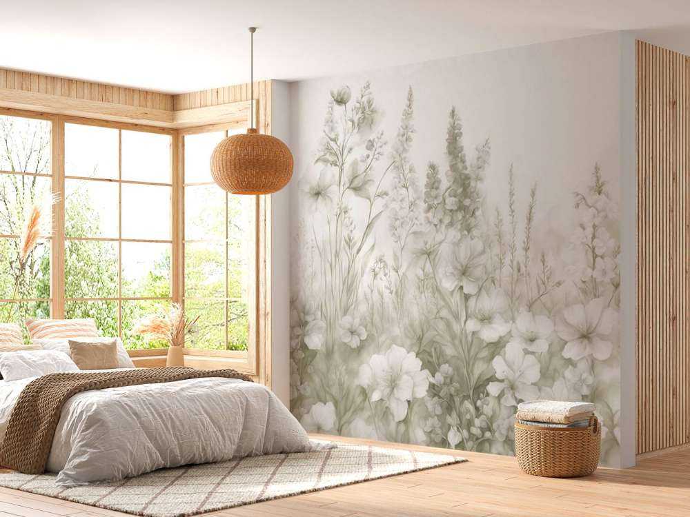 Tender English garden - taupe