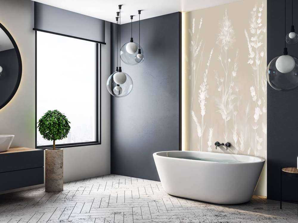 Lavender Glade Seamless Sand Beige