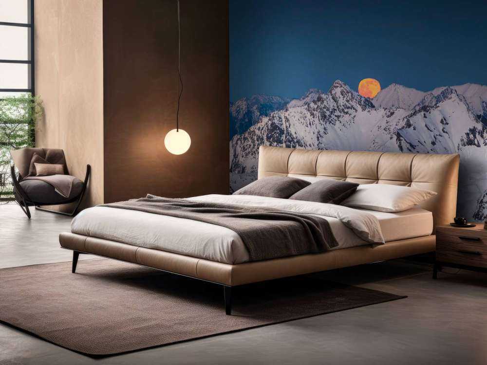 Volle maan boven alpentoppen