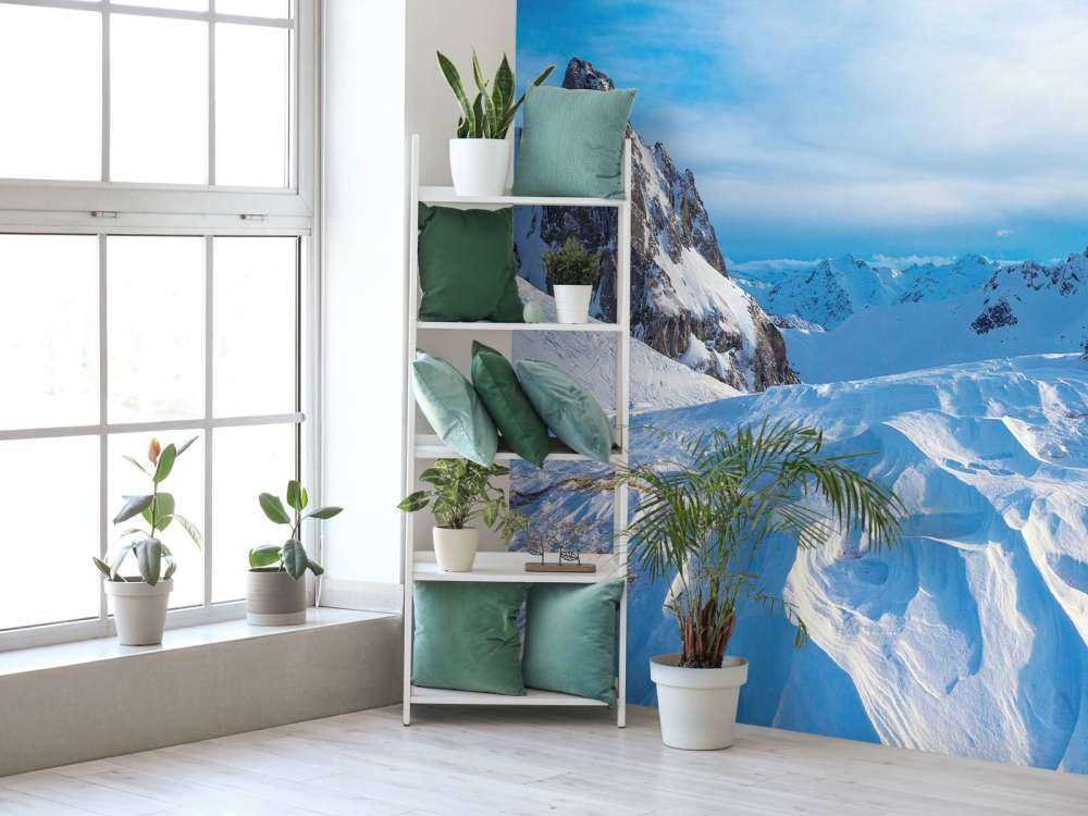 IJzige toppen en winterlicht