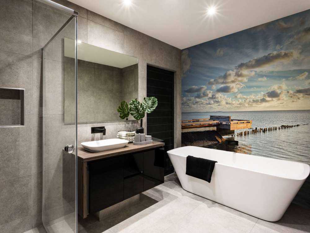 Steiger met mooie wolken