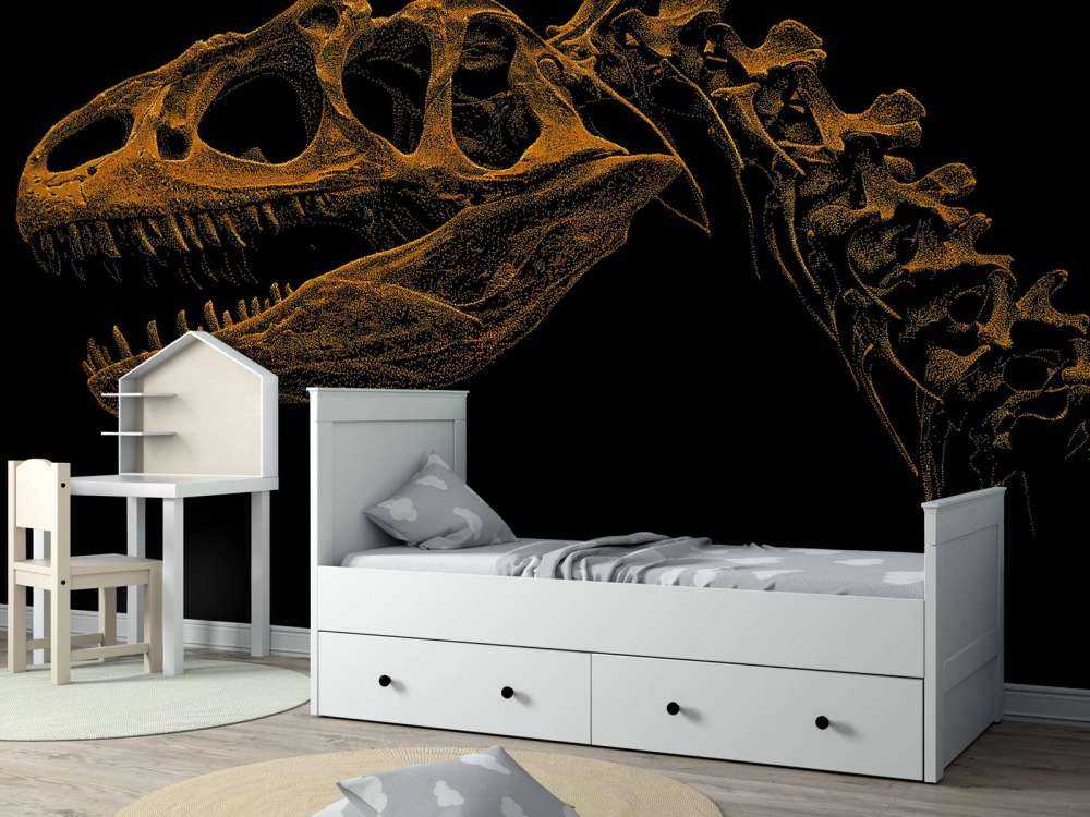 Skelet van een dinosaurus