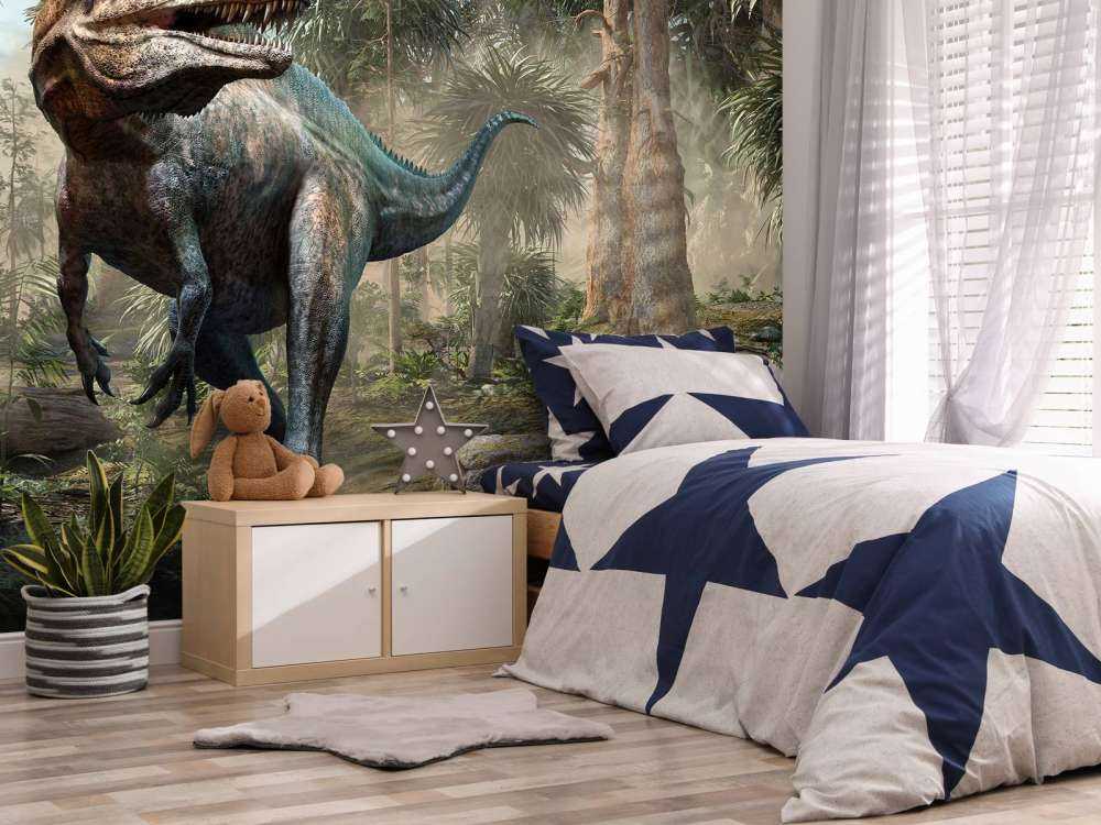 Acrocanthosaurus in het bos