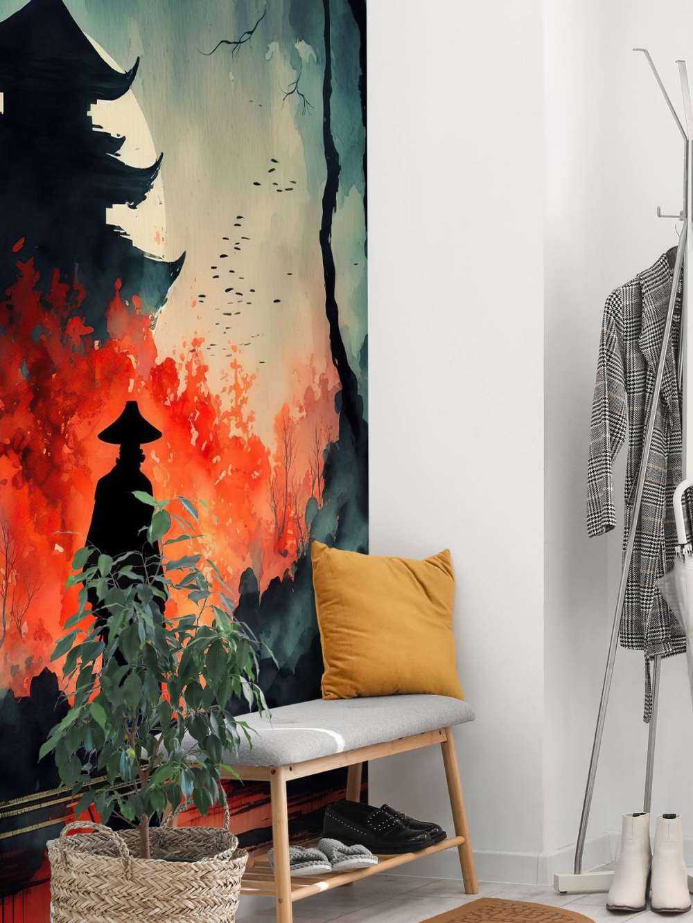 Illustratie met Oosterse elementen