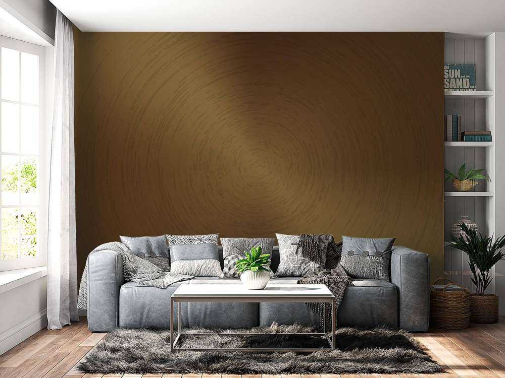 Bronzen cirkelvormige achtergrond