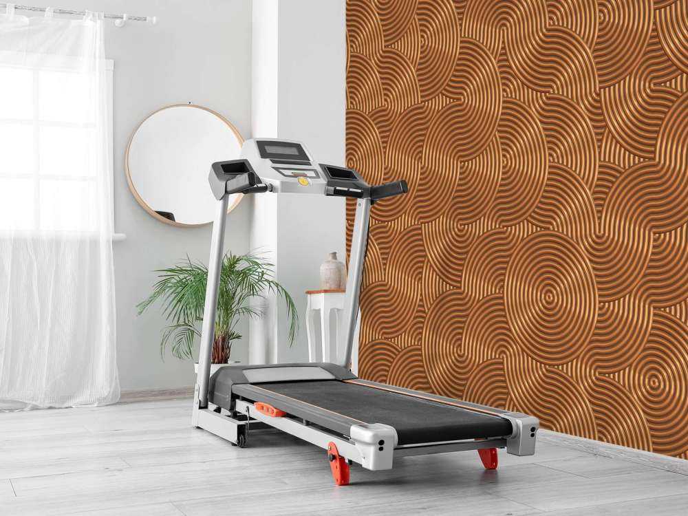 Metalen achtergrond met cirkels