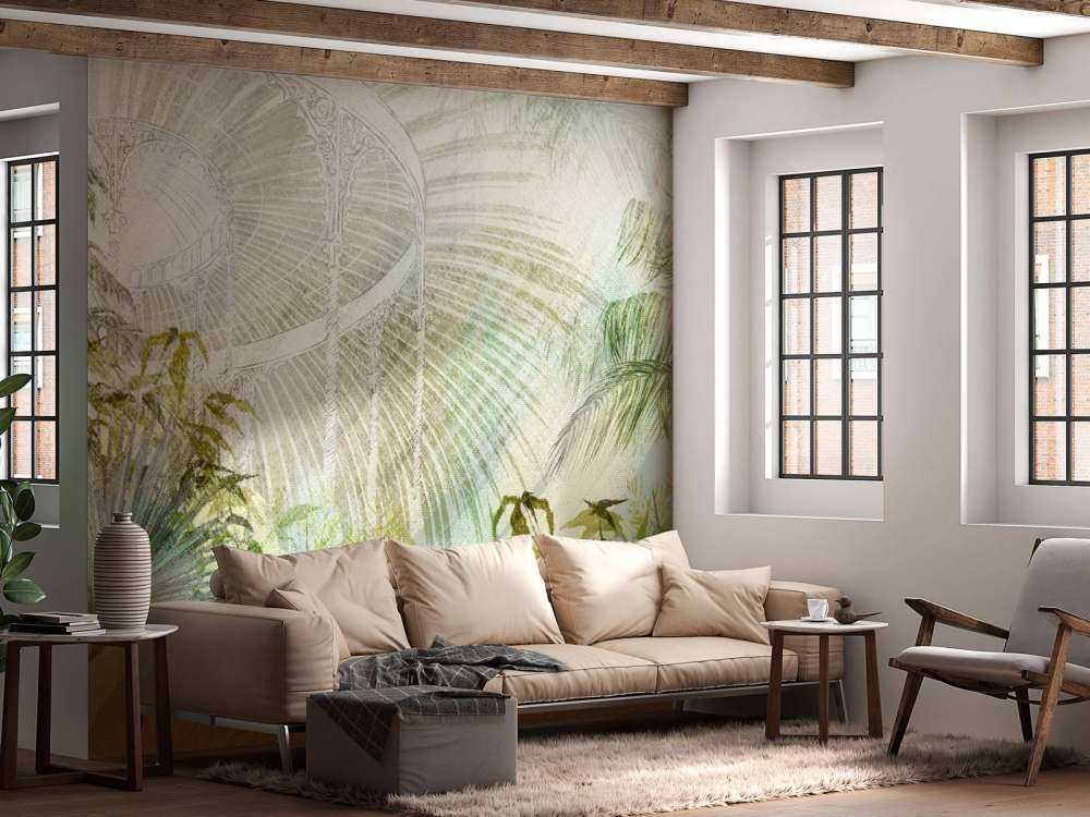 Kas met tropische planten