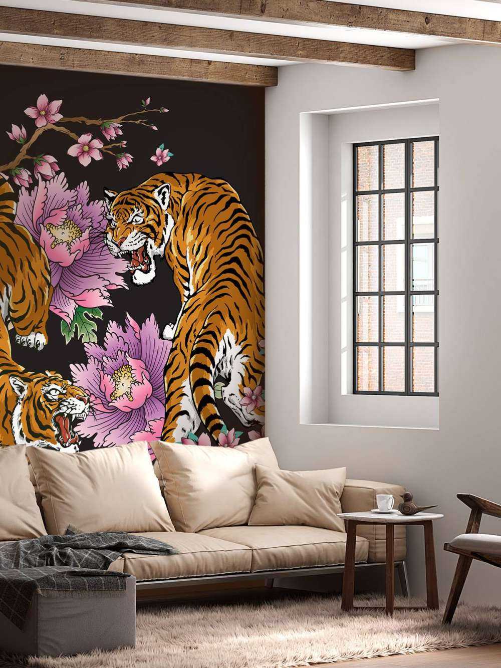 Tijgers en bloemen