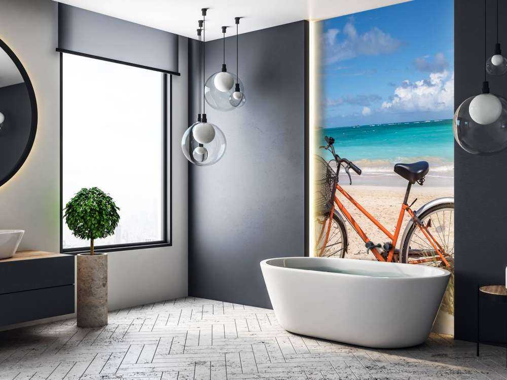 Fiets op het strand