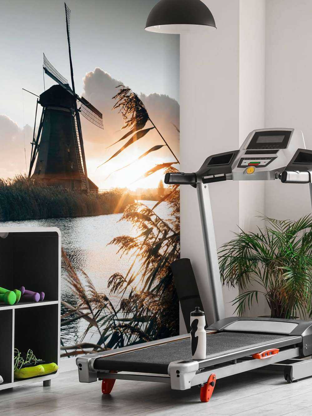 Windmolen bij zonsopkomst