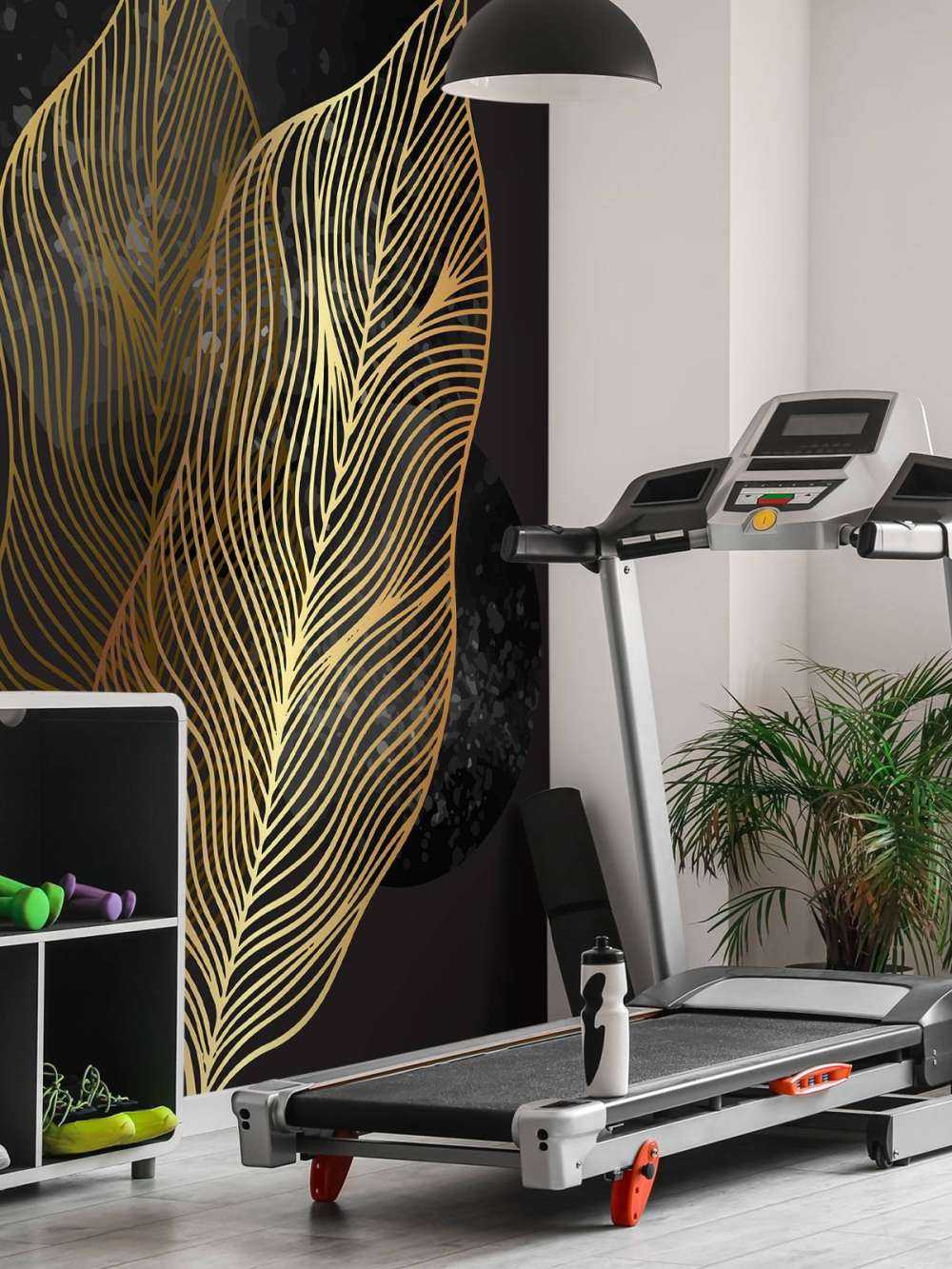 Abstracte gouden bladeren