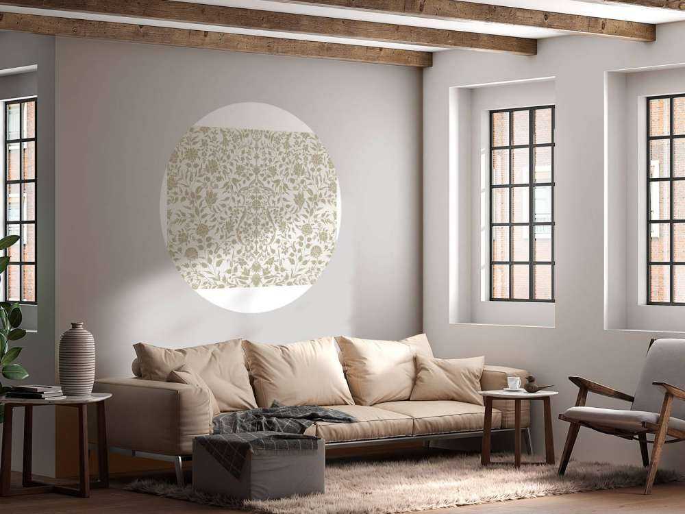 Beige bloemen illustratie