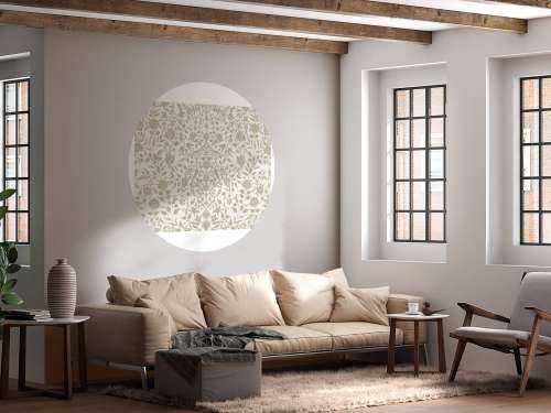 Beige bloemen illustratie