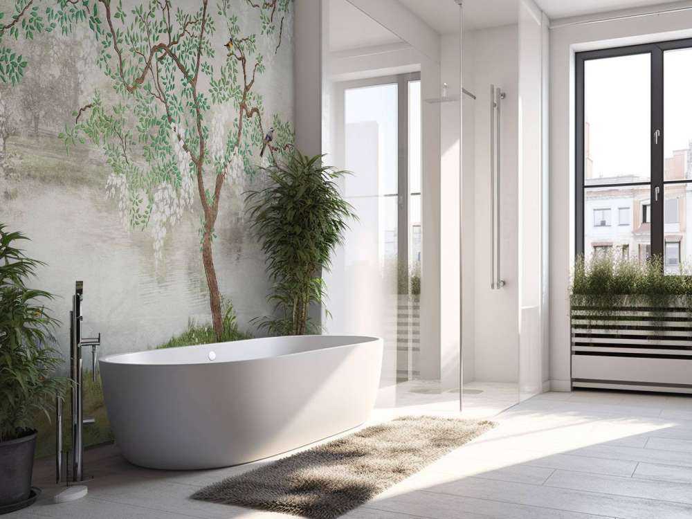 Vintage geschilderd landschap