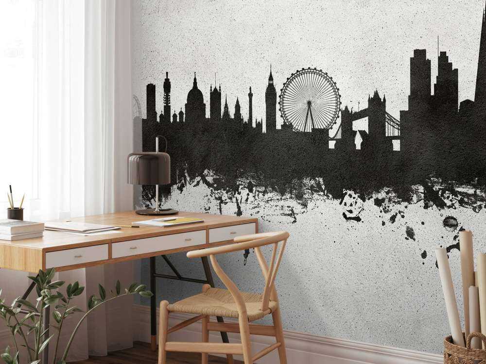 Waterverf skyline, Londen