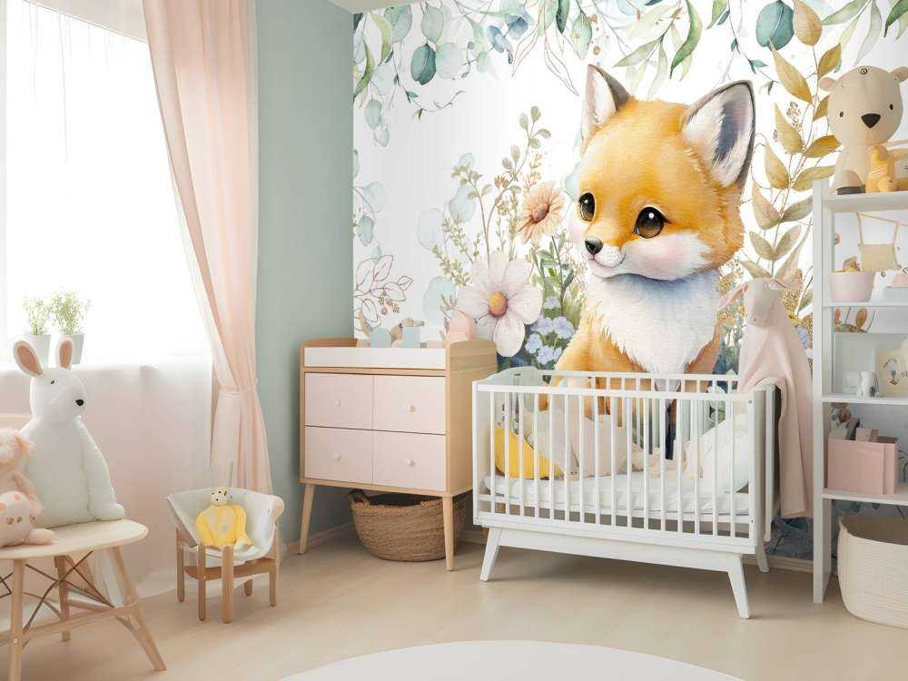 Mint & gouden gebladerte baby welpje