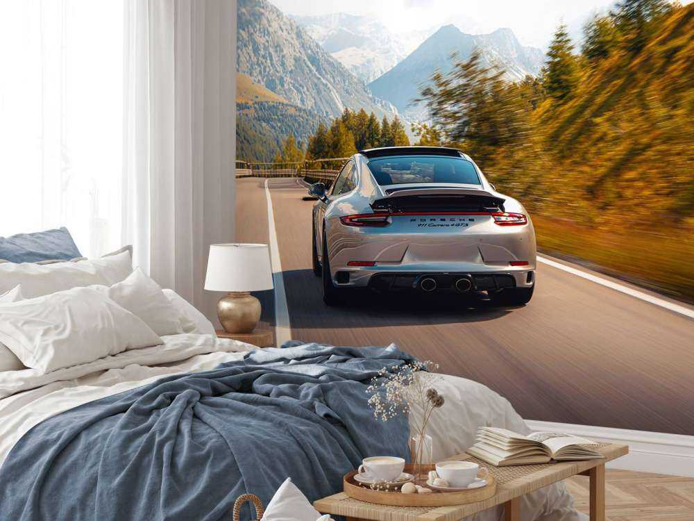 Porsche 911 Carrera GTS in de bergen